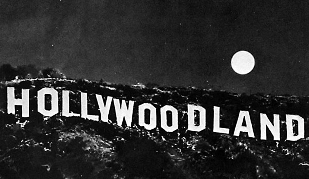 Hollywoodland at night